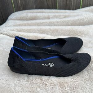 Rothy's Black Flats Sleek Comfortable Design
